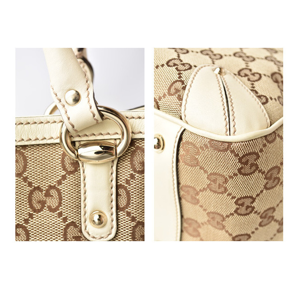 GUCCI Tote Bag Canvas Brown - Picture 3 of 12